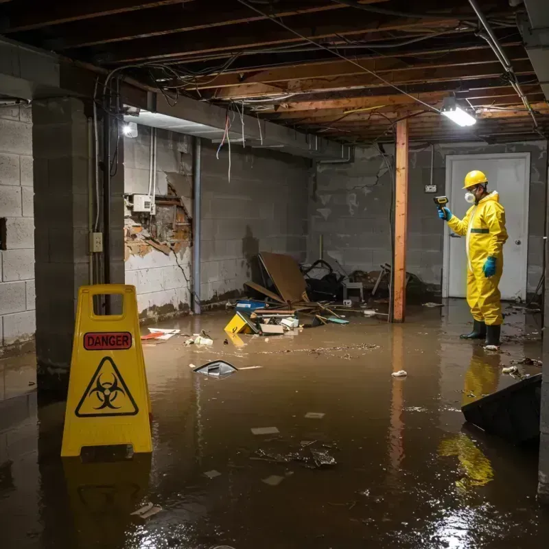 Flooded Basement Electrical Hazard in Fruit Heights, UT Property